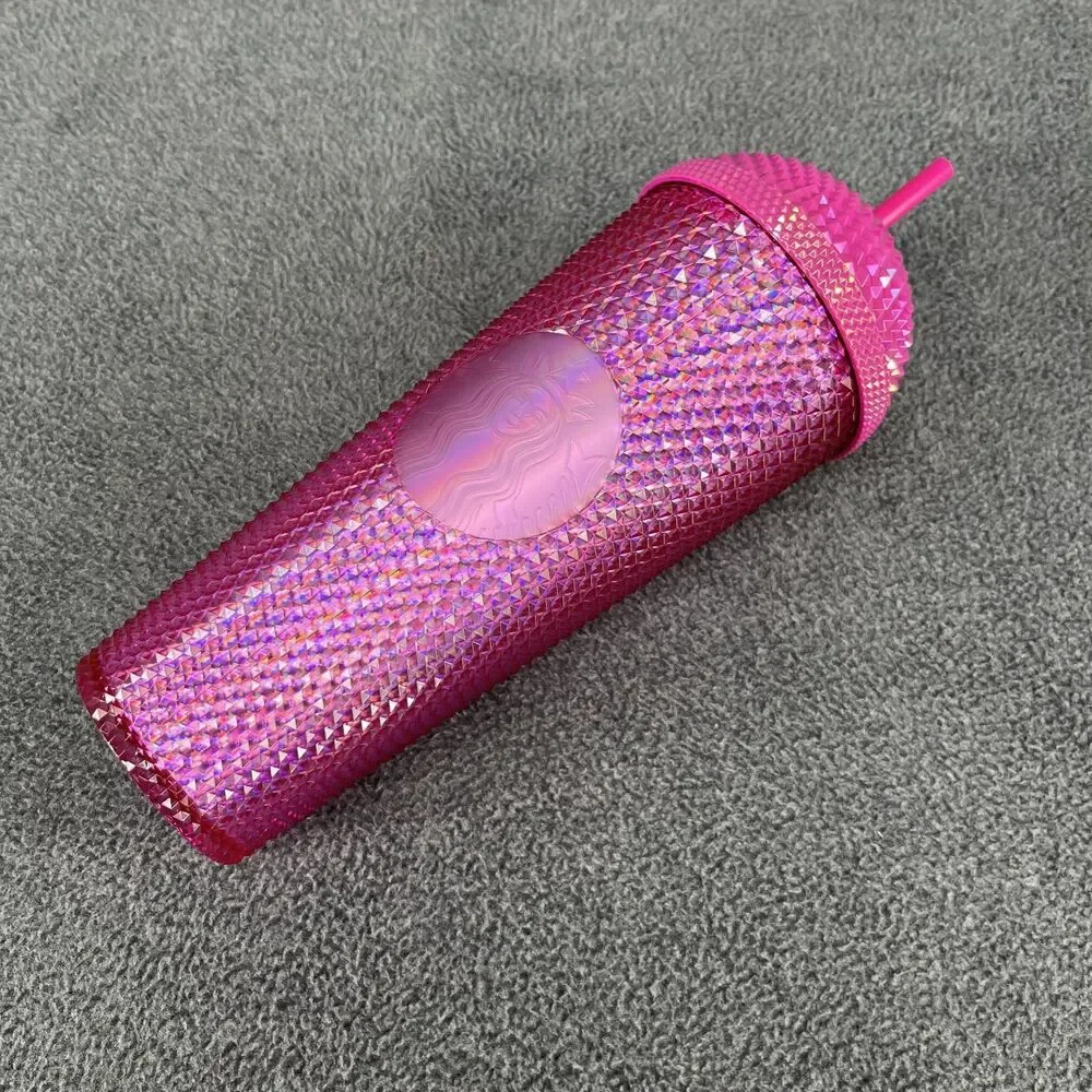 Starbucks 2025 Iridescent Pink Domed‎ Studded  Venti Tumbler 24 oz
